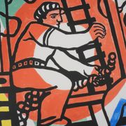 Fernand leger : les constructeurs, lithographie signée