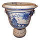 Indoor cache pot earthenware from Nevers signed F. Albus