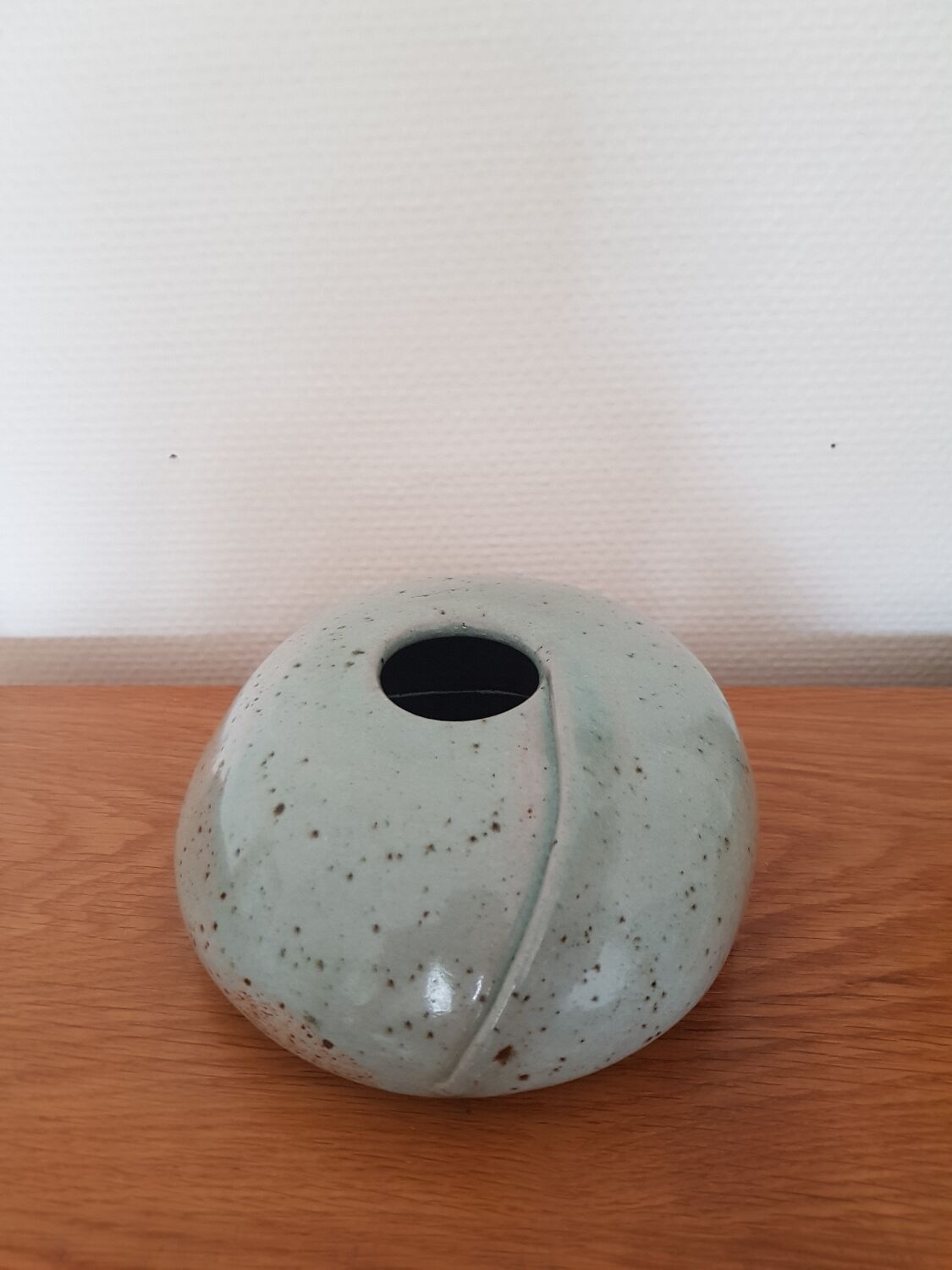 Signed ceramic vase