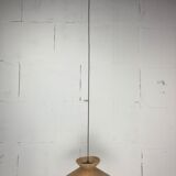 Pencil Split Reed Rattan Bamboo Pendant Lamp, Italy 1970s