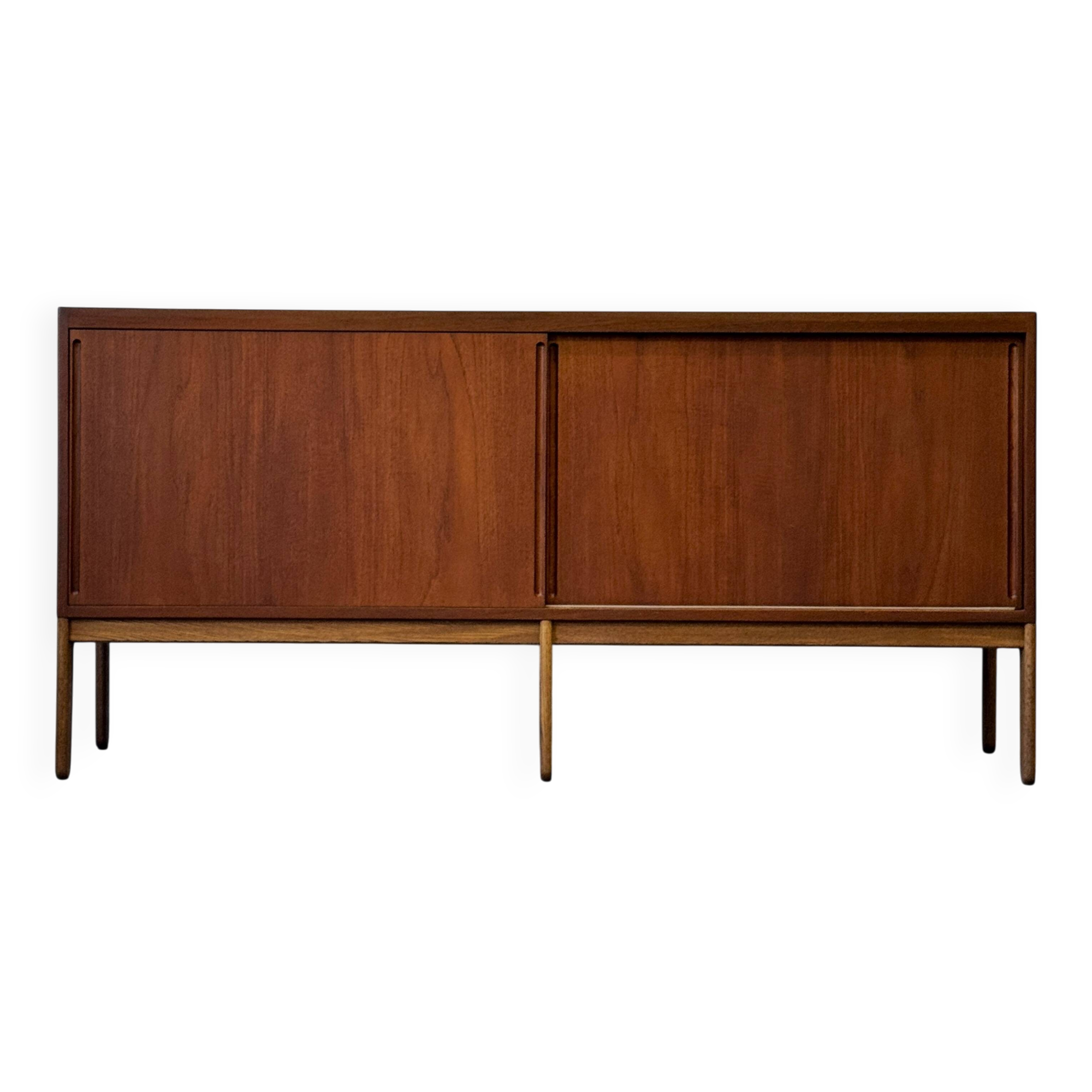 Teak Lowboard Chest of Drawers, Denmark 1960s/1970s, Mid-C, Vintage
