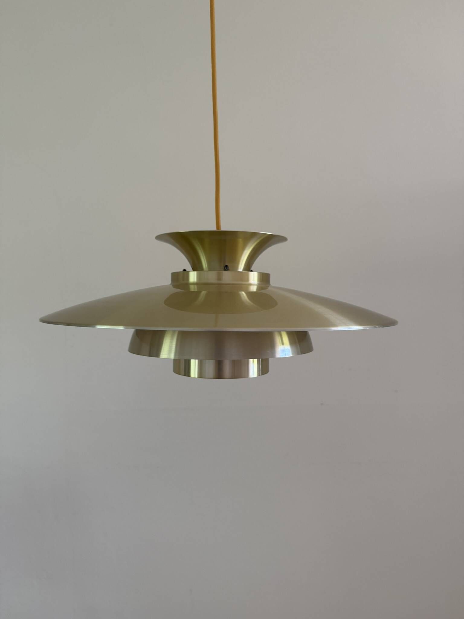 Vintage Danish gold pendant - Louis Poulsen Style - Danish design pendant