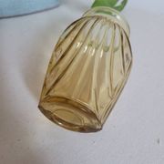 Small yellow draped bulb vase