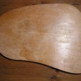 Table basse tripode vintage de forme libre 1960/70 à pieds compas