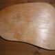 Table basse tripode vintage de forme libre 1960/70 à pieds compas