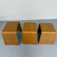 Set of 3 nesting coffee tables in thermoformed wood, 80s design
