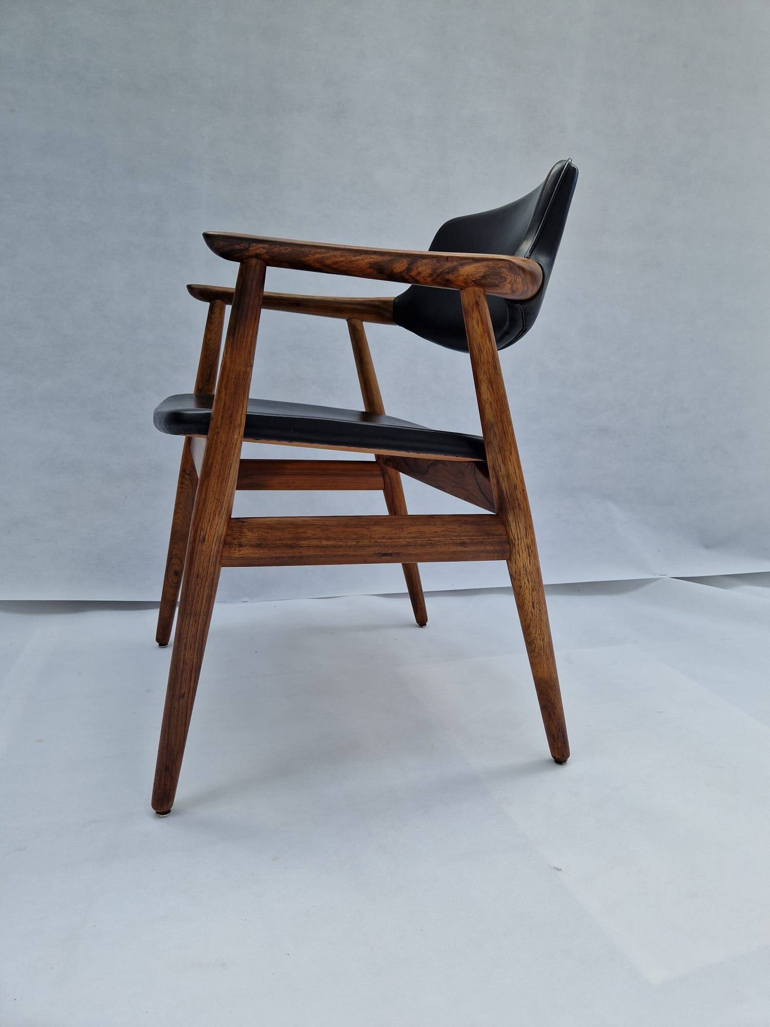 Erik Kirkegarrd teak office chair for Stolefabrik / Povl Dinesen, Denmark