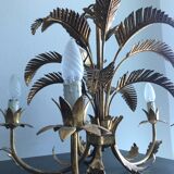 Palm leaf chandelier 1970