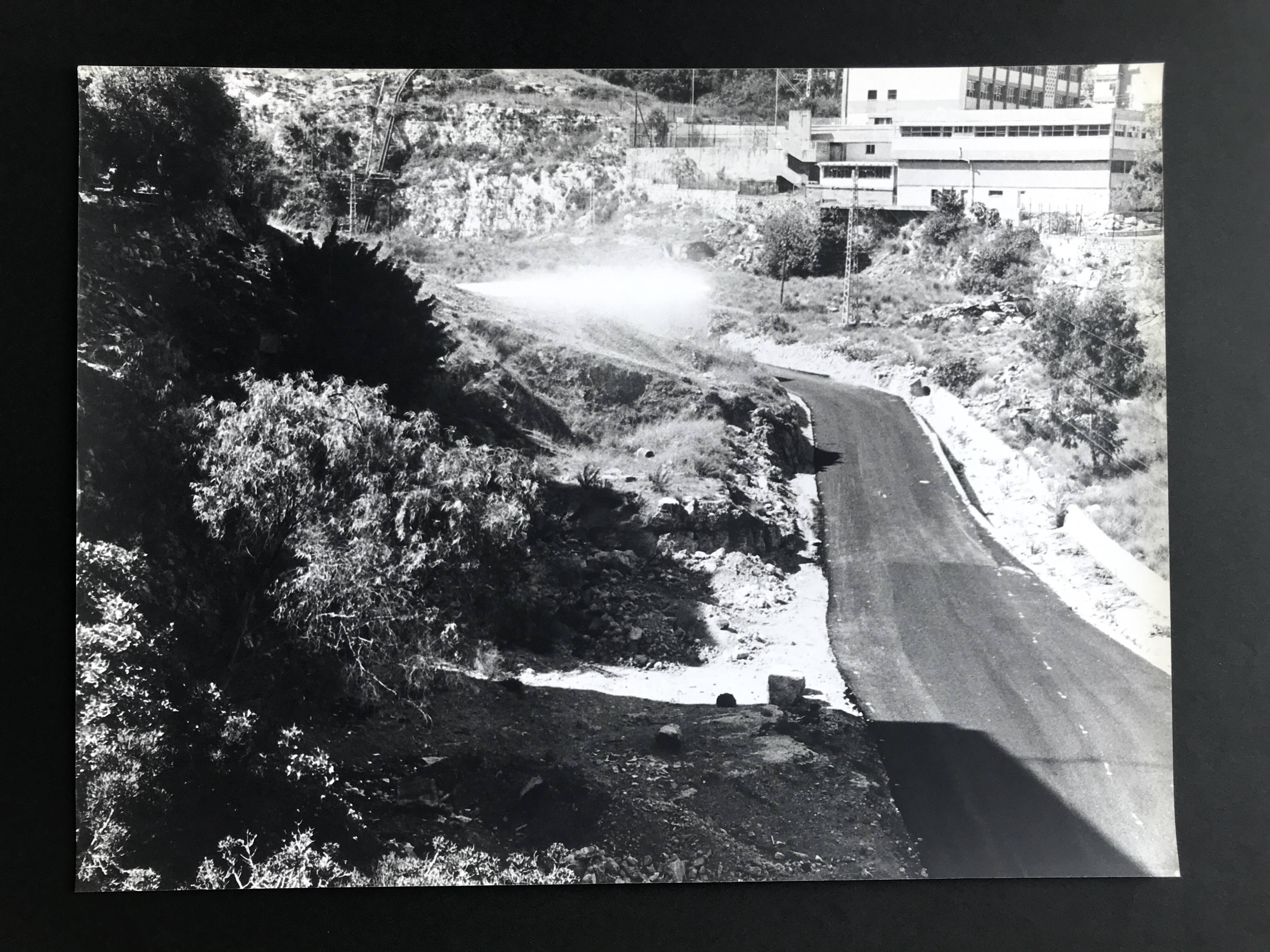 Rosine NUSIMOVICI, Untitled (Road), c 1980. Black and white silver print