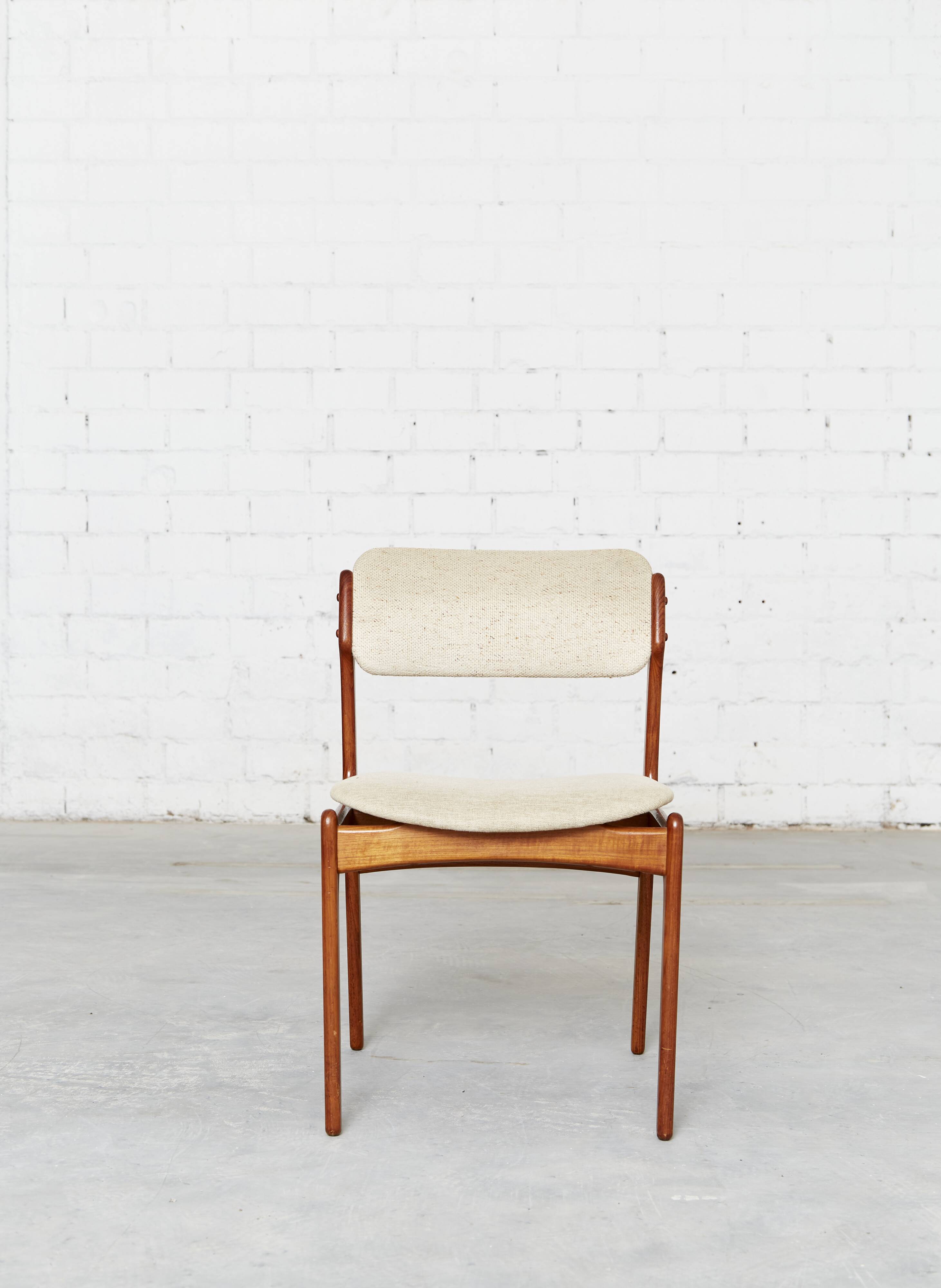 Set of 5 Erik Buck Dining Chair No.49 for O.D. Møbler
