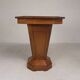 Table d'appoint octogonale Art Déco, chêne, années 1930