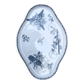 Plat ancien à œufs en terre de fer – Émile Bourgeois, fin XIXe siècle