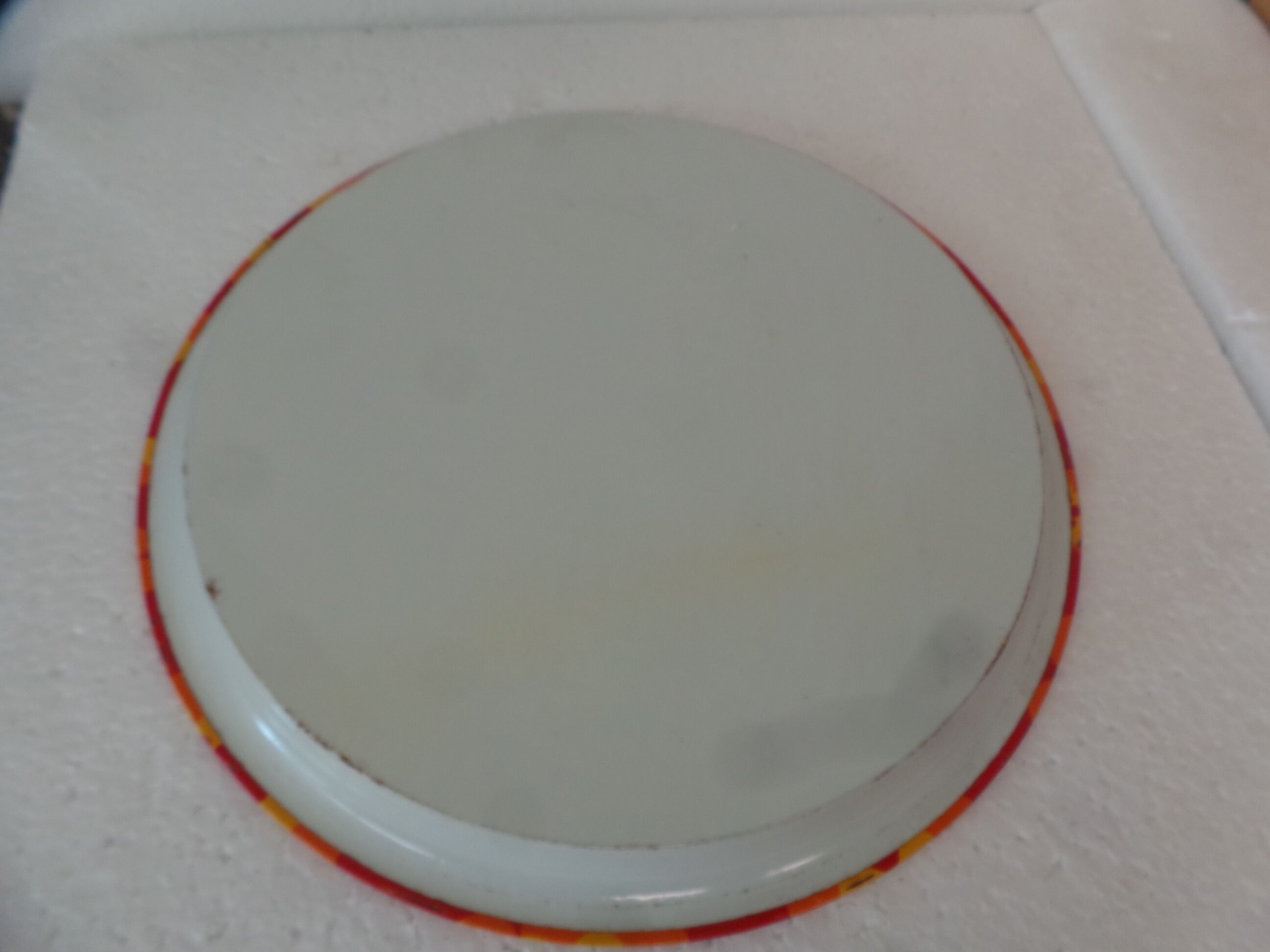 Service tray in vintage metal
