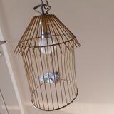 Vintage suspension in the shape of a bird cage
