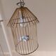 Suspension vintage en forme de cage à  oiseau