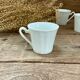 4 tasses vintage porcelaine blanche