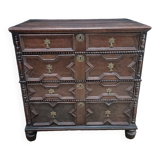 Old oak chest of drawers, 4 drawers, antique