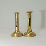 Pair of old candle holders brass vintage candle