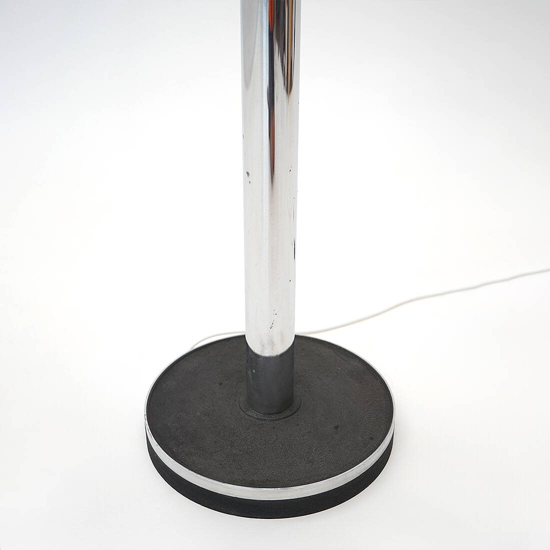 3-arm floor lamp in chromed metal, 1970s