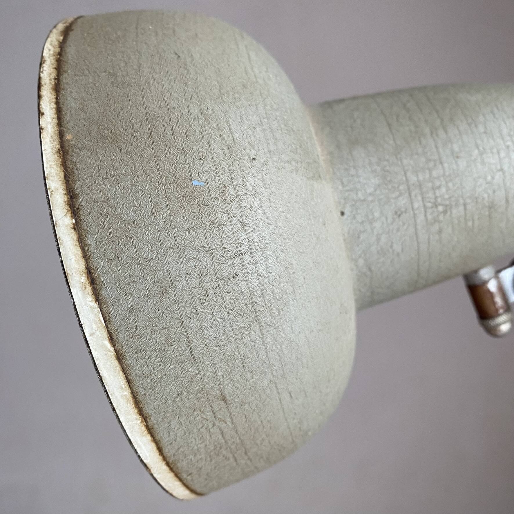 Lampe d'atelier Superchrome à étau , lampe industrielle 2 bras