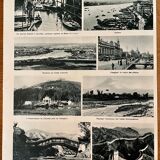 Old map of East Asia and Insulinde from 1945