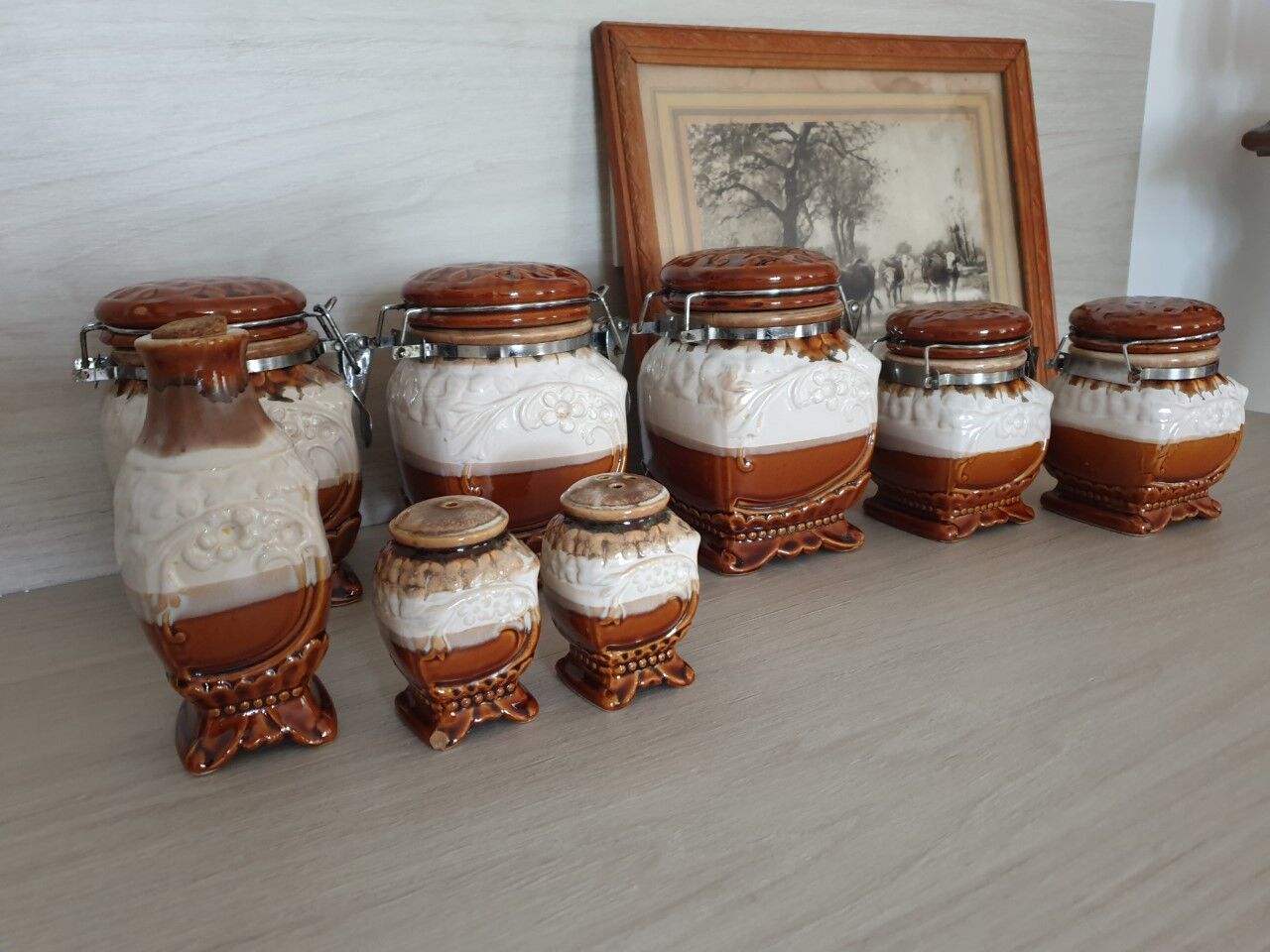 Vintage spice pots