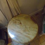 Brass and onyx  occasional table