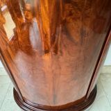 Somno “Column” or Cylindrical Cabinet, in flamed mahogany, Copenhagen, 1830-1840