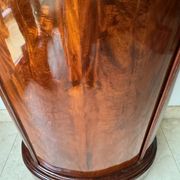 Somno “Column” or Cylindrical Cabinet, in flamed mahogany, Copenhagen, 1830-1840