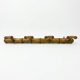 Bamboo wooden coat rack with 4 hooks, 1950s.