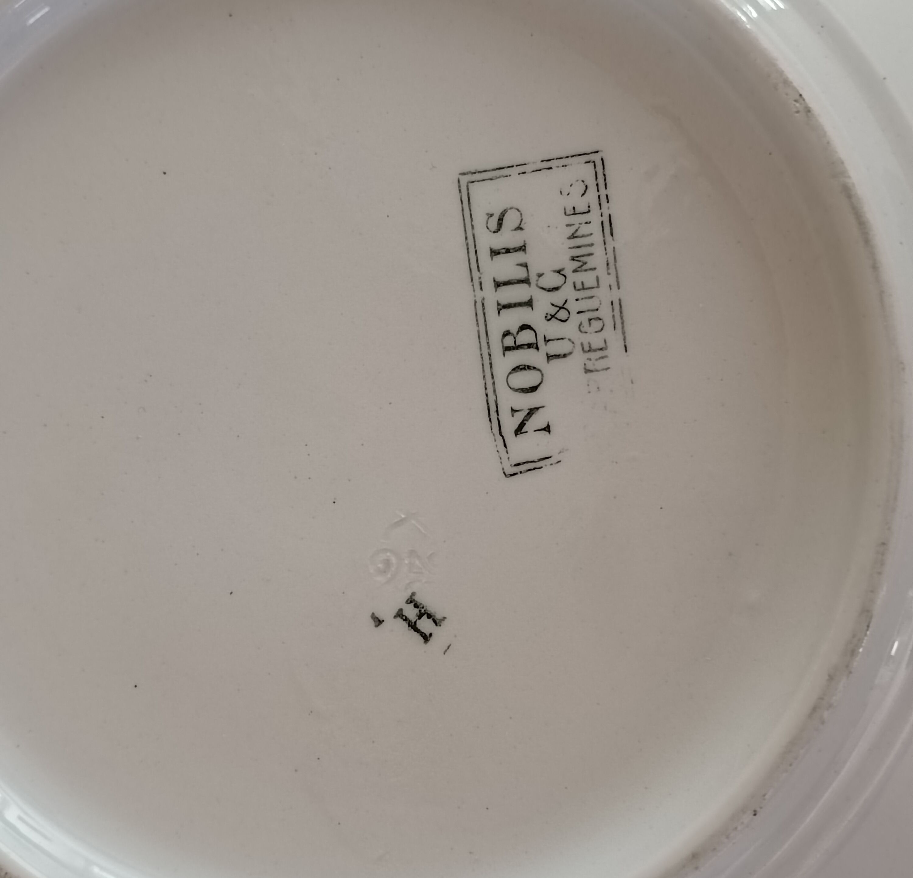 2 hollow plates in iron earth Sarreguemines