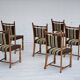 1970s, set 6 pcs of Danish dinning chairs, original good condition, oak wood.