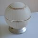 Art deco frosted glass ball table lamp