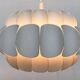 Mid-century white metal Swiss suspension by H. Zender for Temde.