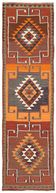 Turkish Handwoven Vintage Herki Kilim 90 cm x 318 cm