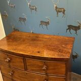 Antique Bow front chest of drawers