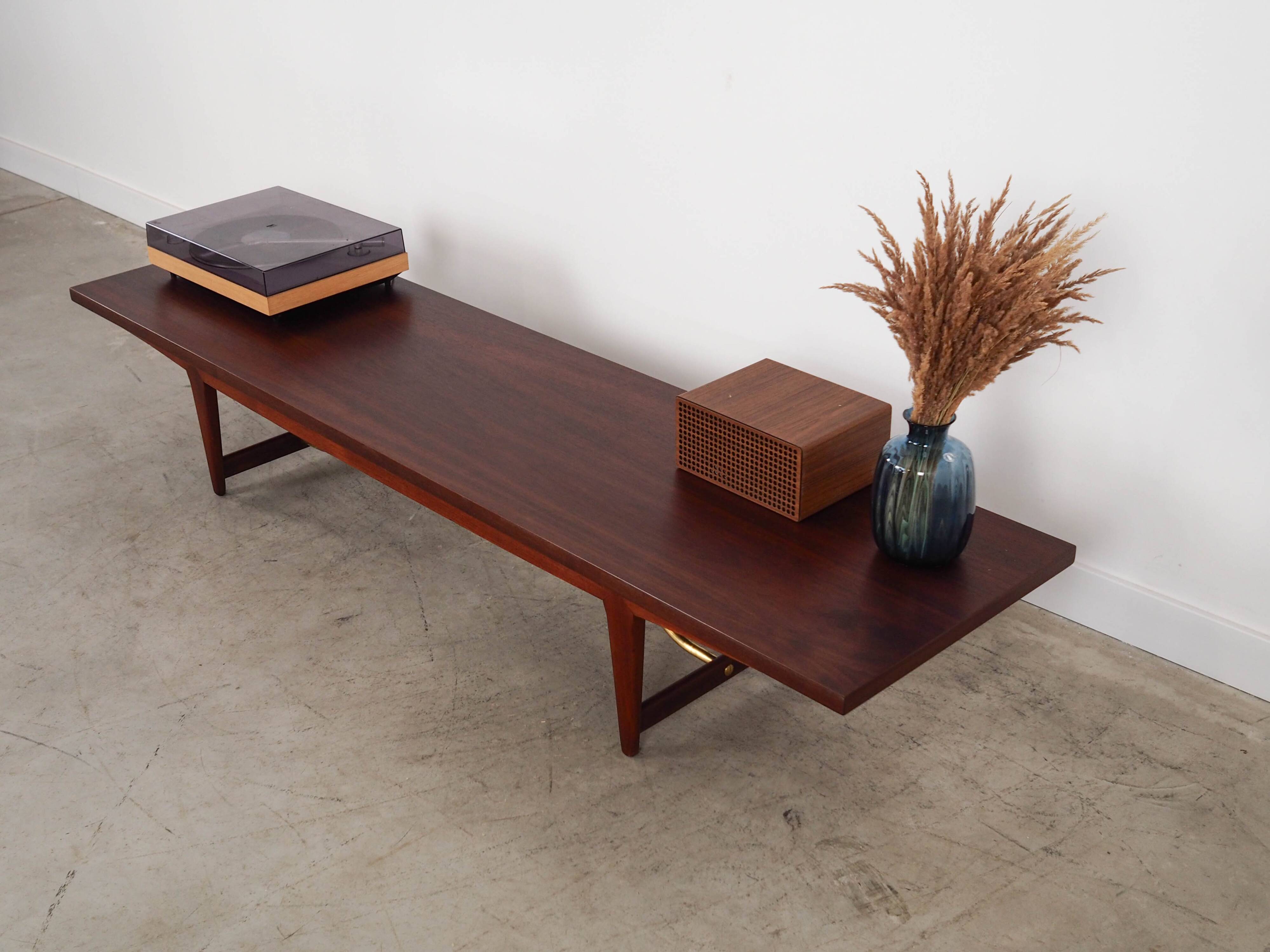 Teak lowboard, Danish design, 1980s, made in Denmark
