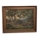 Oil on canvas undergrowth landscape by Charrrier early 20th century