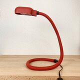 Flexible red snake lamp from the 80s