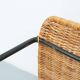 Gian Franco Legler attributed rattan stool, 1950s