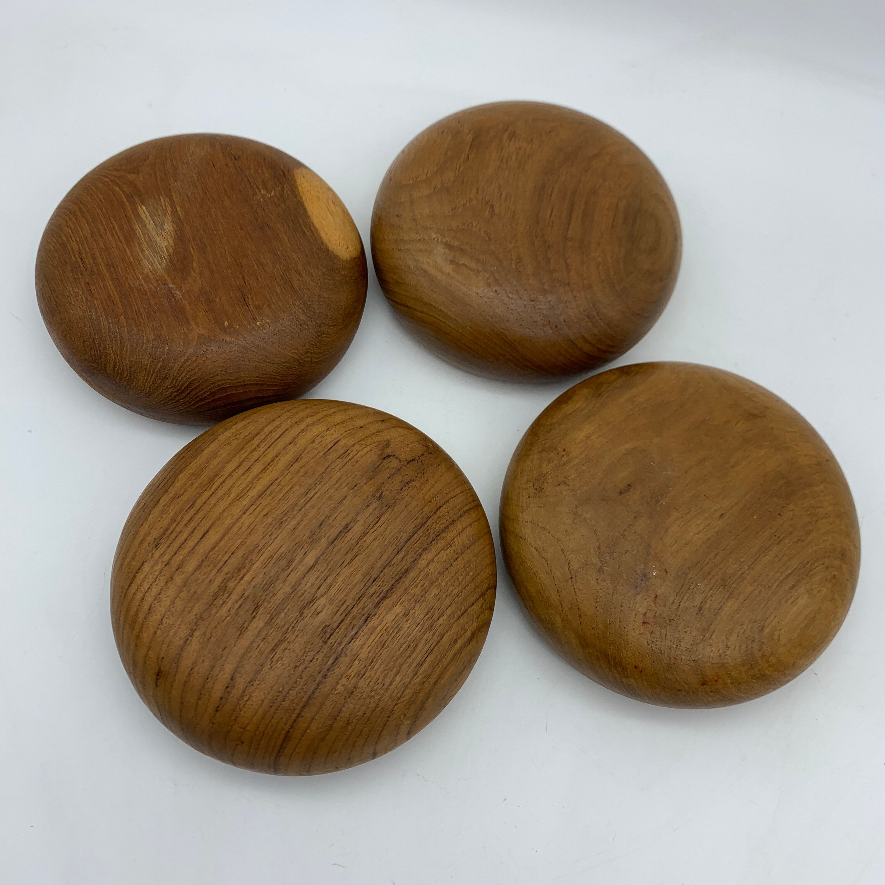 Lot of 4 bowls in Scandinavian teak teak style