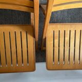 Paire de chaises pliantes vintage des années 70-80