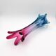 Giant Murano Vase Fratelli Toso Sommerso Gradient 51cm 4.2kg 60s 70s