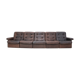 1980s leather modular five seater sofa