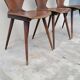 Series of 3 bistro chairs baumann model Fourmi 1950 vintage