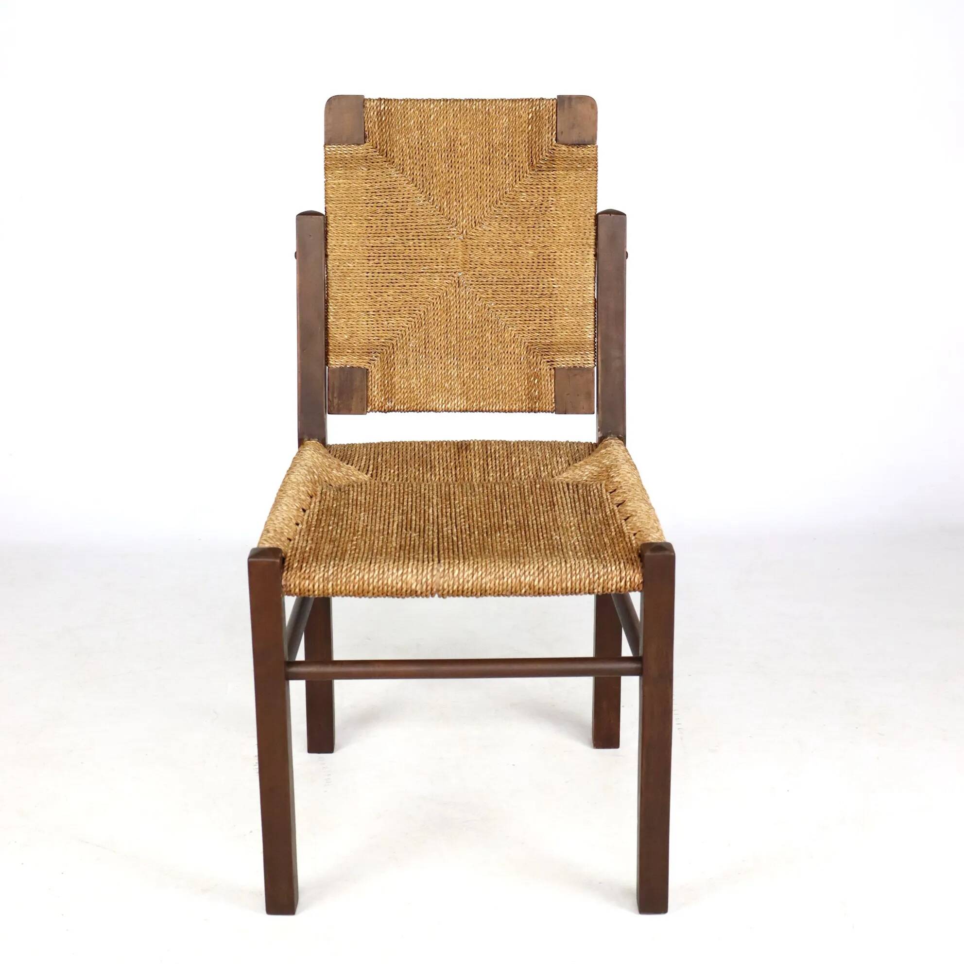 Brutalist rope chair