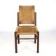Chaise brutaliste en corde