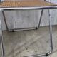 Paire de chaises pliantes chrome et cannage