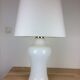 Opaline table lamp 70s space age foot baluster