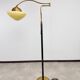 Art Deco brass floor lamp with adjustable height